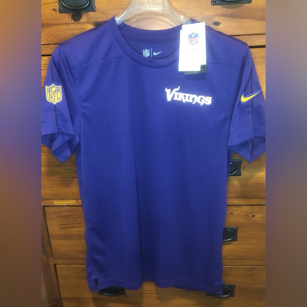 Nike NFL Minnesota Vikings Team Issued Dri-Fit Short Sleeve Shirt Men’s Size M